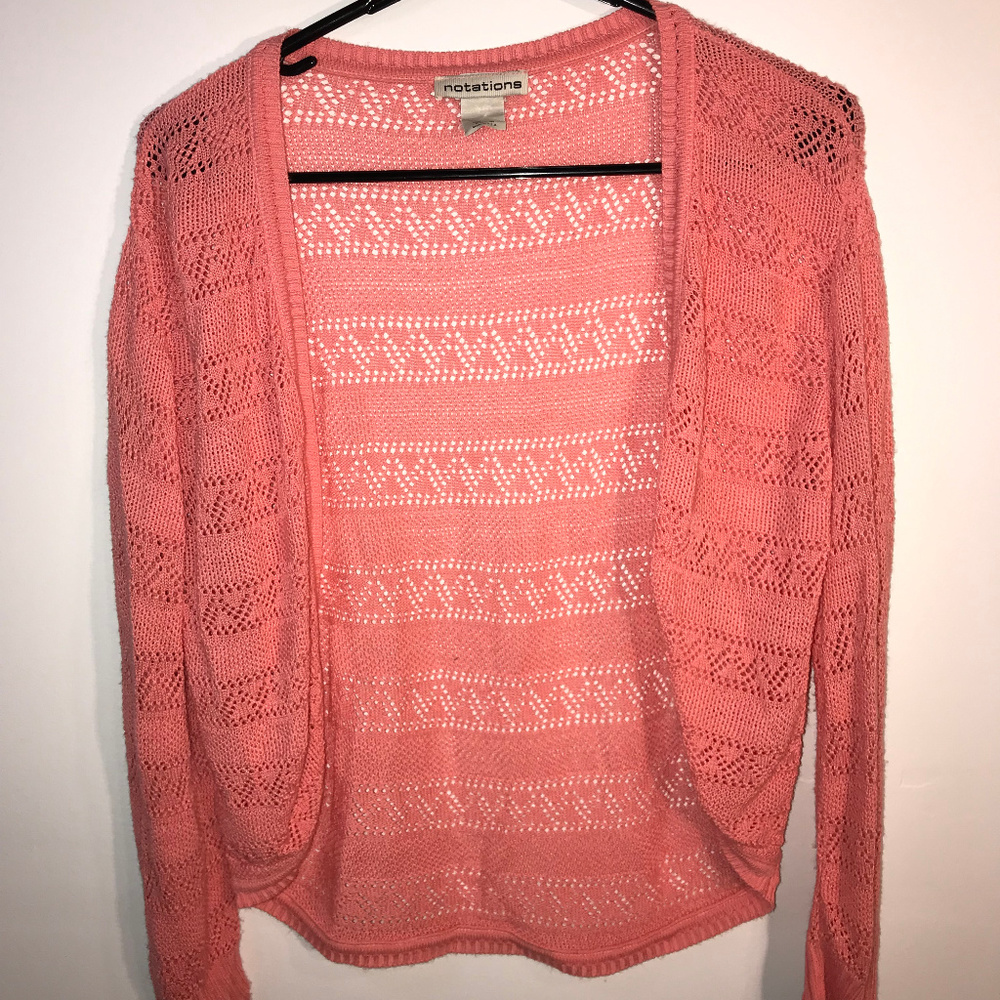 Salmon Colored Cardigan